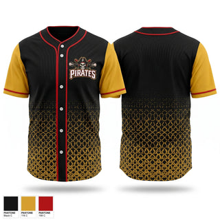 Full Button Baseball Jersey, Port City Pirates, Baseball, Teamtime, Team time, sublimation, custom sports apparel, team uniforms, spirit wear, spiritwear, sports uniforms, custom shirts, team store, custom team store, fundraiser sports, apparel fundraiser