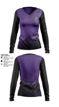 Cedar Ridge Lady Raiders Soccer 57622036 Women's Long Sleeve V-neck Shirt - 1