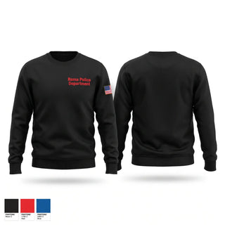 Crew Neck Sweatshirt, Roma Police Department, Police, Teamtime, Team time, sublimation, custom sports apparel, team uniforms, spirit wear, spiritwear, sports uniforms, custom shirts, team store, custom team store, fundraiser sports, apparel fundraiser