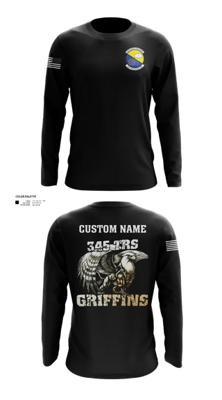 Long Sleeve Performance Shirt, 345th TRS, , Teamtime, Team time, sublimation, custom sports apparel, team uniforms, spirit wear, spiritwear, sports uniforms, custom shirts, team store, custom team store, fundraiser sports, apparel fundraiser