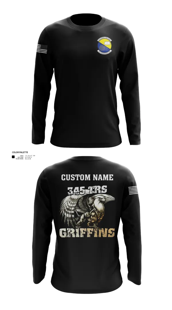 Long Sleeve Performance Shirt, 345th TRS, , Teamtime, Team time, sublimation, custom sports apparel, team uniforms, spirit wear, spiritwear, sports uniforms, custom shirts, team store, custom team store, fundraiser sports, apparel fundraiser