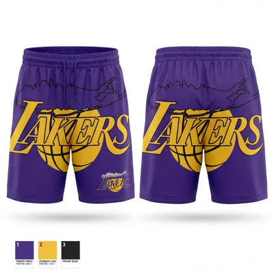 LI LAKERS 10146618 Athletic Shorts With Pockets - 1