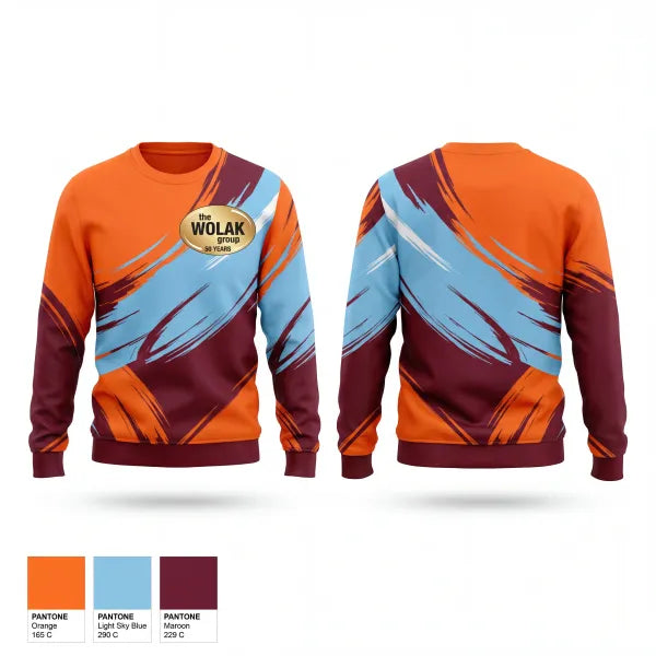 Crew Neck Sweatshirt, The Wolak Group, , Teamtime, Team time, sublimation, custom sports apparel, team uniforms, spirit wear, spiritwear, sports uniforms, custom shirts, team store, custom team store, fundraiser sports, apparel fundraiser