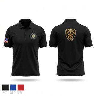 Short Sleeve Performance Polo, SCSO, Police, Teamtime, Team time, sublimation, custom sports apparel, team uniforms, spirit wear, spiritwear, sports uniforms, custom shirts, team store, custom team store, fundraiser sports, apparel fundraiser