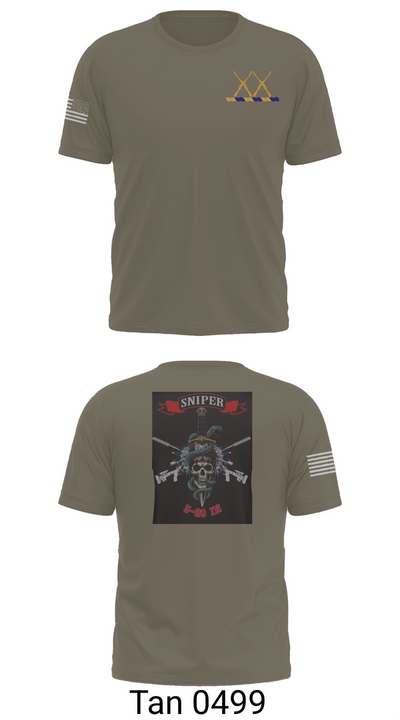 5-20 Infantry, Sniper section 41937492 Short Sleeve Performance Shirt - 76