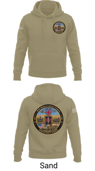 Hoodie, 387th Medical Logistics Company, Army, Teamtime, Team time, sublimation, custom sports apparel, team uniforms, spirit wear, spiritwear, sports uniforms, custom shirts, team store, custom team store, fundraiser sports, apparel fundraiser