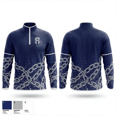 Quarter Zip Jacket, Falcons, Men's Basketball, Teamtime, Team time, sublimation, custom sports apparel, team uniforms, spirit wear, spiritwear, sports uniforms, custom shirts, team store, custom team store, fundraiser sports, apparel fundraiser