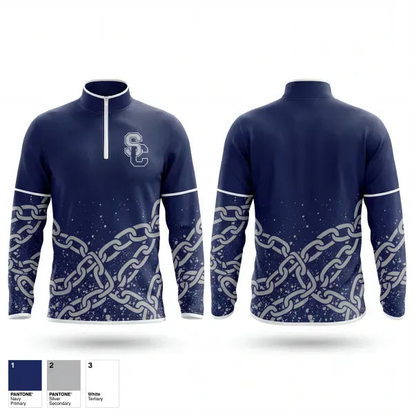 Quarter Zip Jacket, Falcons, Men's Basketball, Teamtime, Team time, sublimation, custom sports apparel, team uniforms, spirit wear, spiritwear, sports uniforms, custom shirts, team store, custom team store, fundraiser sports, apparel fundraiser
