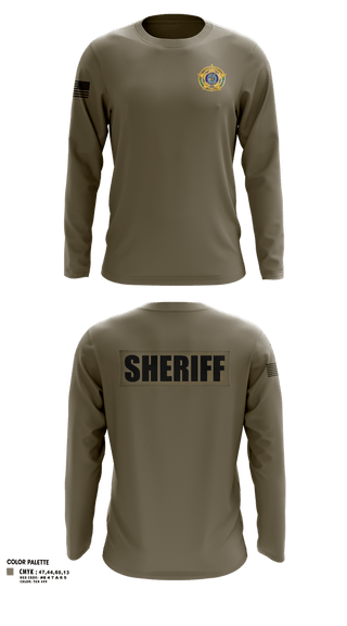 Long Sleeve Performance Shirt, Bayfield County Sheriff, Police, Teamtime, Team time, sublimation, custom sports apparel, team uniforms, spirit wear, spiritwear, sports uniforms, custom shirts, team store, custom team store, fundraiser sports, apparel fundraiser