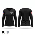 Community intelligence unit Women's Long Sleeve V-neck Shirt - 1