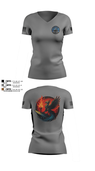 Womens Short Sleeve Vneck Shirt, Phoenix Company, , Teamtime, Team time, sublimation, custom sports apparel, team uniforms, spirit wear, spiritwear, sports uniforms, custom shirts, team store, custom team store, fundraiser sports, apparel fundraiser