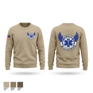 Crew Neck Sweatshirt, ÁNGELES DE LA AUTOPISTA, EMS/EMT, Teamtime, Team time, sublimation, custom sports apparel, team uniforms, spirit wear, spiritwear, sports uniforms, custom shirts, team store, custom team store, fundraiser sports, apparel fundraiser