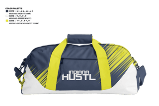 Duffle Bag, Indiana Hustl, Softball, Teamtime, Team time, sublimation, custom sports apparel, team uniforms, spirit wear, spiritwear, sports uniforms, custom shirts, team store, custom team store, fundraiser sports, apparel fundraiser