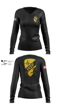 1st Air Cavalry Brigade H2F 63609843 Women's Long Sleeve V-neck Shirt - 100