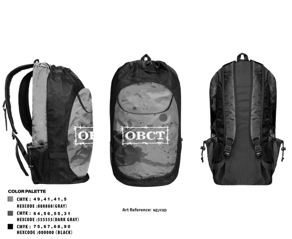 Gear Bag, OBCT, , Teamtime, Team time, sublimation, custom sports apparel, team uniforms, spirit wear, spiritwear, sports uniforms, custom shirts, team store, custom team store, fundraiser sports, apparel fundraiser