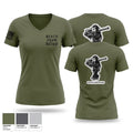 1st LAAD / Alpha/Hogs Women's Short Sleeve V-neck Shirt - 1