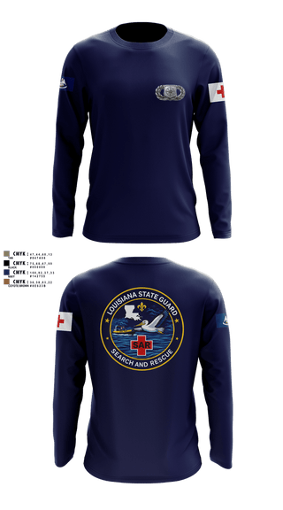 Long Sleeve Performance Shirt, Louisiana State Guard, Army, Teamtime, Team time, sublimation, custom sports apparel, team uniforms, spirit wear, spiritwear, sports uniforms, custom shirts, team store, custom team store, fundraiser sports, apparel fundraiser