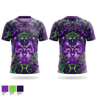 Soft Poly Tee Cotton Like Feel, Nfinite Royalettz, Cheer, Teamtime, Team time, sublimation, custom sports apparel, team uniforms, spirit wear, spiritwear, sports uniforms, custom shirts, team store, custom team store, fundraiser sports, apparel fundraiser