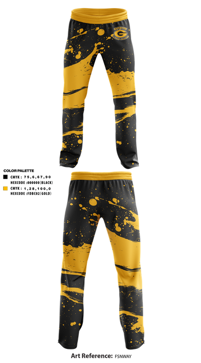 Glencoe yellow jackets 59158165 Sweatpants - 1