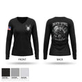 Death Hares 15803094 Women's Long Sleeve V-neck Shirt - 1