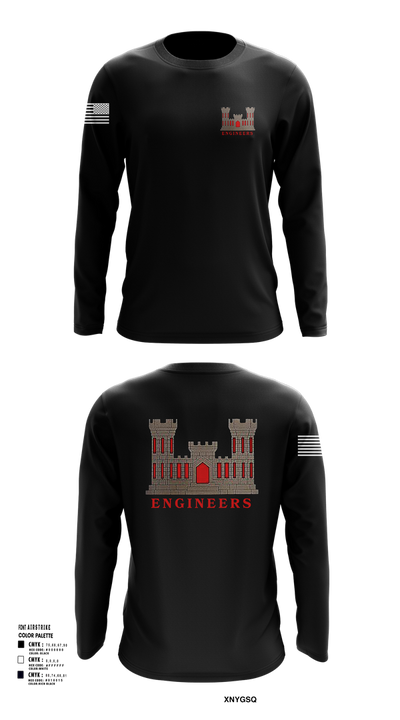 817th engineer sapper 48720796 Long Sleeve Performance Shirt 52