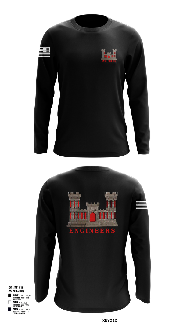 Long Sleeve Performance Shirt, 817th engineer sapper, , Teamtime, Team time, sublimation, custom sports apparel, team uniforms, spirit wear, spiritwear, sports uniforms, custom shirts, team store, custom team store, fundraiser sports, apparel fundraiser