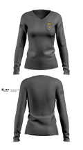 Tohono O’odham police 32591273 Women's Long Sleeve V-neck Shirt - 1