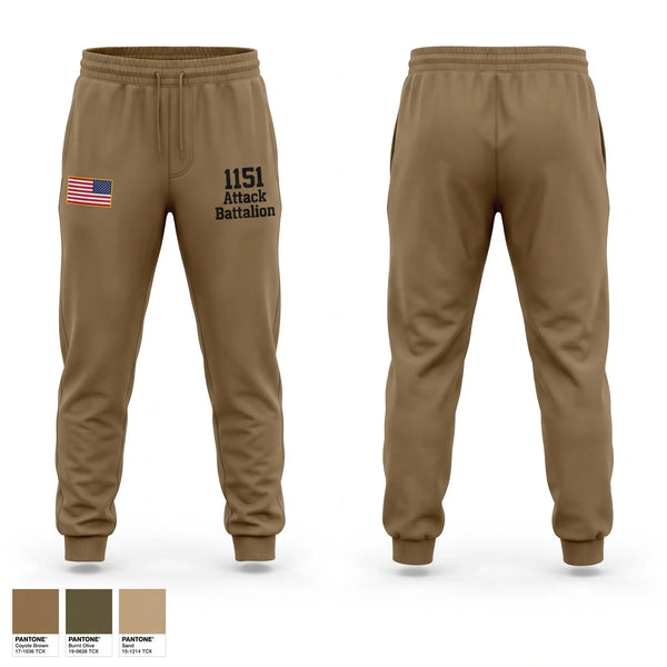 Sweatpants, 1-151 Attack Battalion, Army, Teamtime, Team time, sublimation, custom sports apparel, team uniforms, spirit wear, spiritwear, sports uniforms, custom shirts, team store, custom team store, fundraiser sports, apparel fundraiser
