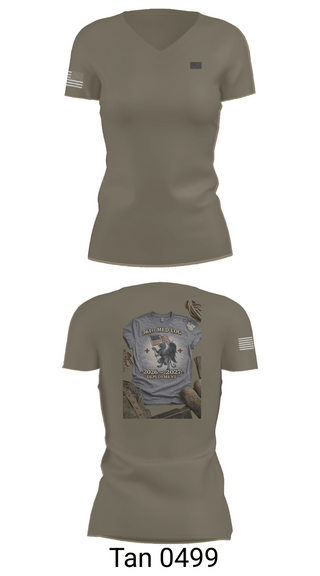 Womens Short Sleeve Vneck Shirt, 361 med log, Army, Teamtime, Team time, sublimation, custom sports apparel, team uniforms, spirit wear, spiritwear, sports uniforms, custom shirts, team store, custom team store, fundraiser sports, apparel fundraiser