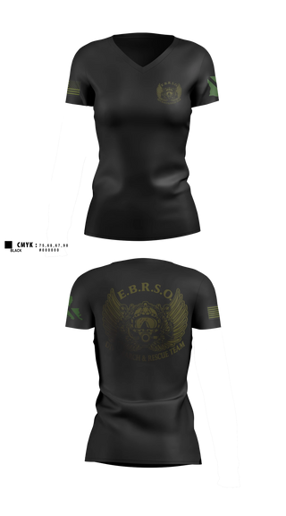 Womens Short Sleeve Vneck Shirt, East Baton Rouge Sheriffs Office, Police, Teamtime, Team time, sublimation, custom sports apparel, team uniforms, spirit wear, spiritwear, sports uniforms, custom shirts, team store, custom team store, fundraiser sports, apparel fundraiser
