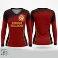 Encina Bulldogs 13200611 Women's Long Sleeve V-neck Shirt - 1