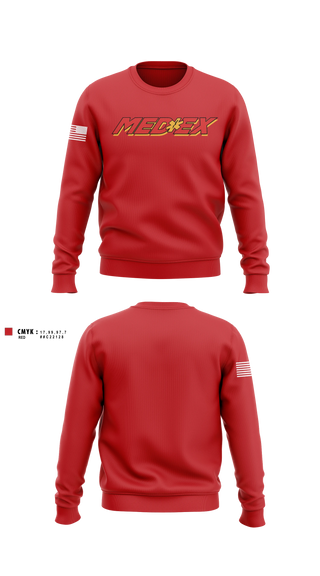 Crew Neck Sweatshirt, MedEx EMS, EMS/EMT, Teamtime, Team time, sublimation, custom sports apparel, team uniforms, spirit wear, spiritwear, sports uniforms, custom shirts, team store, custom team store, fundraiser sports, apparel fundraiser