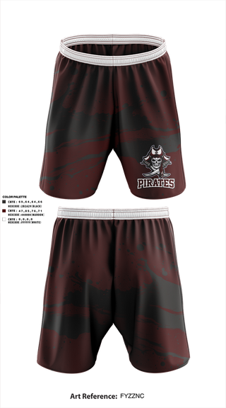 Athletic Shorts With Pockets, PIRATES, , Teamtime, Team time, sublimation, custom sports apparel, team uniforms, spirit wear, spiritwear, sports uniforms, custom shirts, team store, custom team store, fundraiser sports, apparel fundraiser