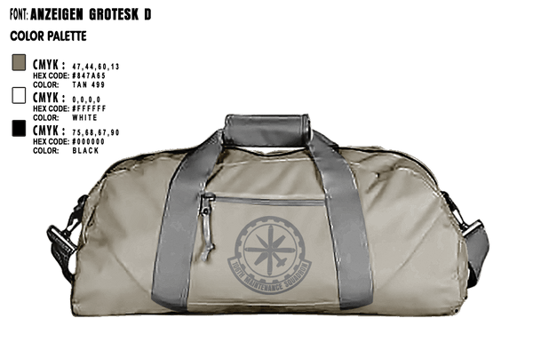 Duffle Bag, 106 Hydraulic Shop, Air Force, Teamtime, Team time, sublimation, custom sports apparel, team uniforms, spirit wear, spiritwear, sports uniforms, custom shirts, team store, custom team store, fundraiser sports, apparel fundraiser