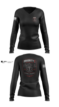 Priority 1 Rescue Women's Long Sleeve V-neck Shirt - 5