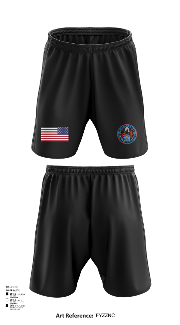 Athletic Shorts With Pockets, Phoenix Raven Instrutor, , Teamtime, Team time, sublimation, custom sports apparel, team uniforms, spirit wear, spiritwear, sports uniforms, custom shirts, team store, custom team store, fundraiser sports, apparel fundraiser