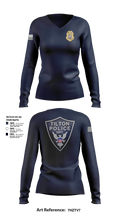 Tilton Police Department 94769957 Women's Long Sleeve V-neck Shirt - 1