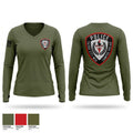 Yazoo City School Campus Police Women's Long Sleeve V-neck Shirt - 1
