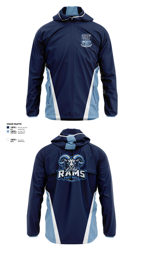 Windbreaker, Kingdom Legacy Athletics Academy, , Teamtime, Team time, sublimation, custom sports apparel, team uniforms, spirit wear, spiritwear, sports uniforms, custom shirts, team store, custom team store, fundraiser sports, apparel fundraiser
