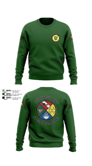 Crew Neck Sweatshirt, Muscogee Nation Special Operations, , Teamtime, Team time, sublimation, custom sports apparel, team uniforms, spirit wear, spiritwear, sports uniforms, custom shirts, team store, custom team store, fundraiser sports, apparel fundraiser
