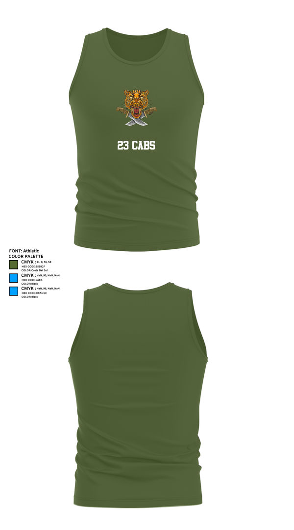 Tank Top, 23 CABS, , Teamtime, Team time, sublimation, custom sports apparel, team uniforms, spirit wear, spiritwear, sports uniforms, custom shirts, team store, custom team store, fundraiser sports, apparel fundraiser