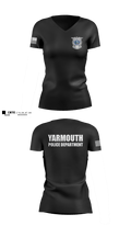YARMOUTH POLICE DEPARTMENT  Women's Short Sleeve V-neck Shirt - 1