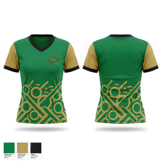 Womens Short Sleeve Vneck Shirt, Southline Shamrocks, Baseball, Teamtime, Team time, sublimation, custom sports apparel, team uniforms, spirit wear, spiritwear, sports uniforms, custom shirts, team store, custom team store, fundraiser sports, apparel fundraiser