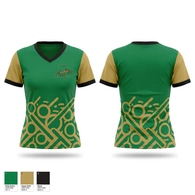 Southline Shamrocks Women's Short Sleeve V-neck Shirt - 1