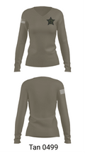 BCSO K9 UNIT 96561030 Women's Long Sleeve V-neck Shirt - 11