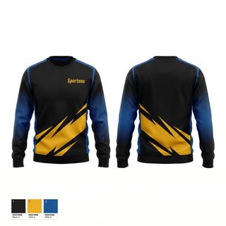 Crew Neck Sweatshirt, Spartans, Cheer, Teamtime, Team time, sublimation, custom sports apparel, team uniforms, spirit wear, spiritwear, sports uniforms, custom shirts, team store, custom team store, fundraiser sports, apparel fundraiser
