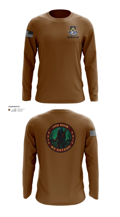 24th MDSB 11455369 Long Sleeve Performance Shirt 110
