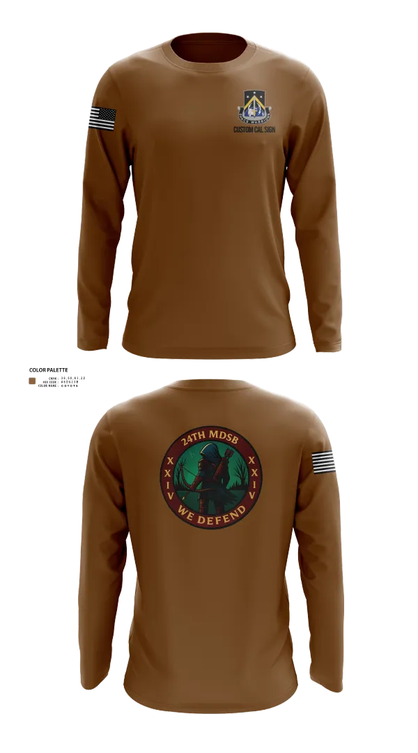Long Sleeve Performance Shirt, 24th MDSB, Army, Teamtime, Team time, sublimation, custom sports apparel, team uniforms, spirit wear, spiritwear, sports uniforms, custom shirts, team store, custom team store, fundraiser sports, apparel fundraiser