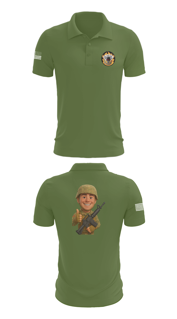Short Sleeve Performance Polo, 2-69 GCo, Army, Teamtime, Team time, sublimation, custom sports apparel, team uniforms, spirit wear, spiritwear, sports uniforms, custom shirts, team store, custom team store, fundraiser sports, apparel fundraiser