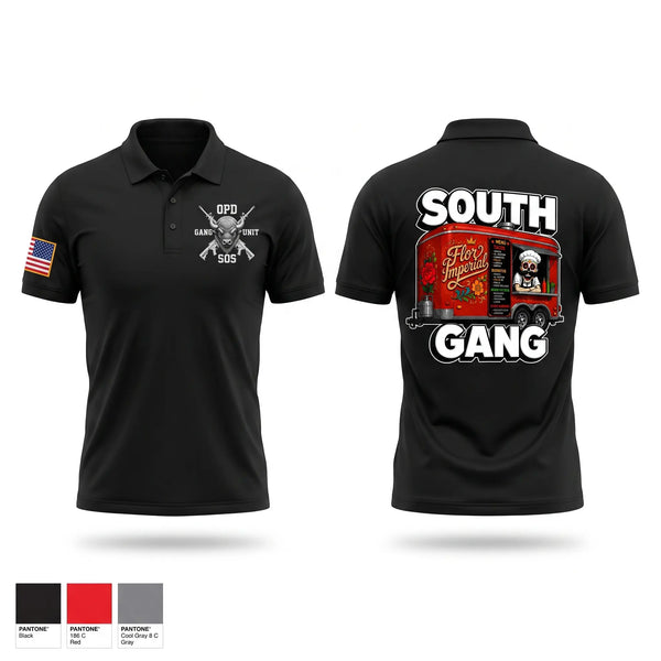 Short Sleeve Performance Polo, South Gang Unit, Police, Teamtime, Team time, sublimation, custom sports apparel, team uniforms, spirit wear, spiritwear, sports uniforms, custom shirts, team store, custom team store, fundraiser sports, apparel fundraiser